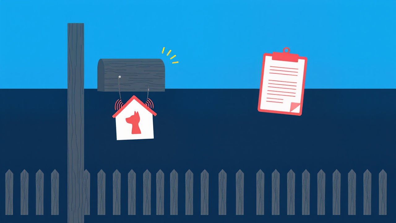 Hero illustration for: Barking Dog at the Airbnb Next Door? What You Can Do