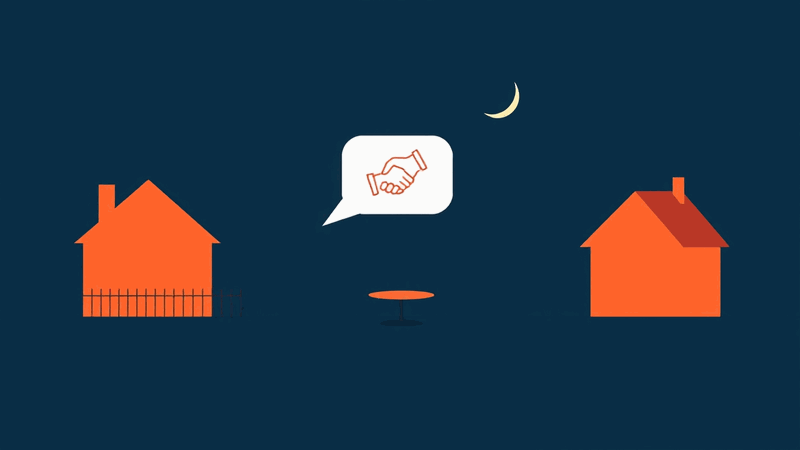 Hero illustration for: Barking Dog Next Door in Queensland? Free Mediation Explained