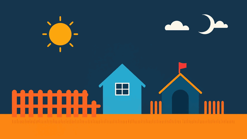 Hero illustration for: Why Is My Neighbour's Dog Barking All Day? (And What Actually Stops It)