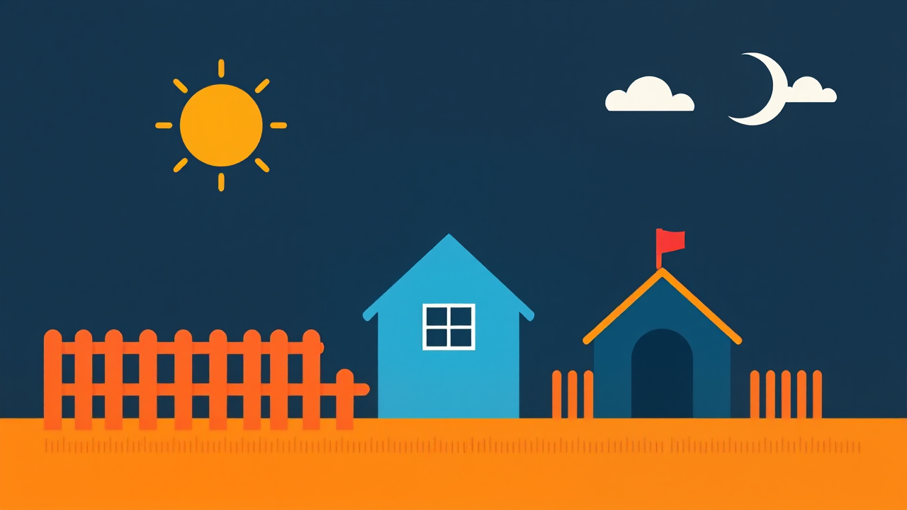Hero illustration for: Why Is My Neighbour's Dog Barking All Day? (And What Actually Stops It)